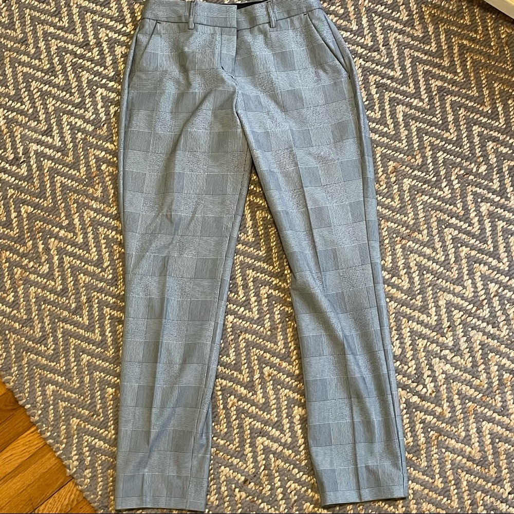 Black and white plaid mid rise columnist ankle dress plants sz 2